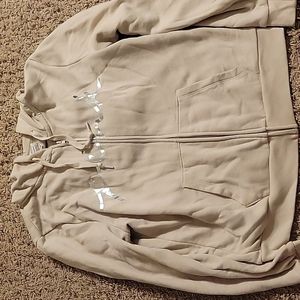 Tan zip up hoodie
